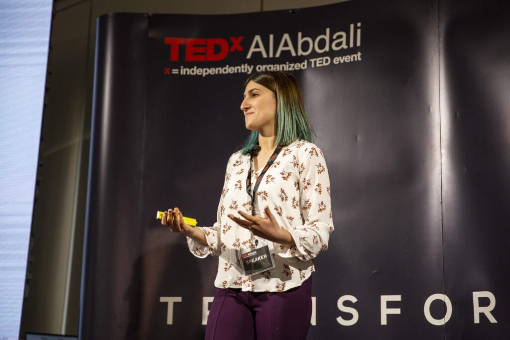 Farah at tedx talk