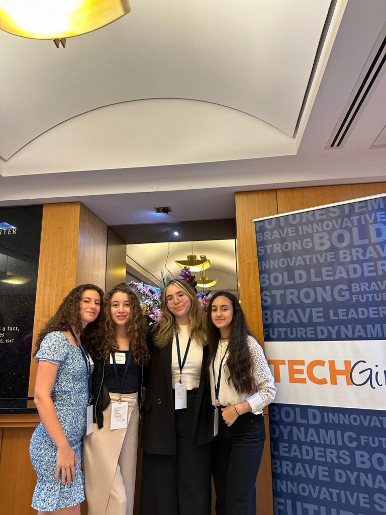 TechGirls from Cyprus, Greece, and Lebanon posing for photos