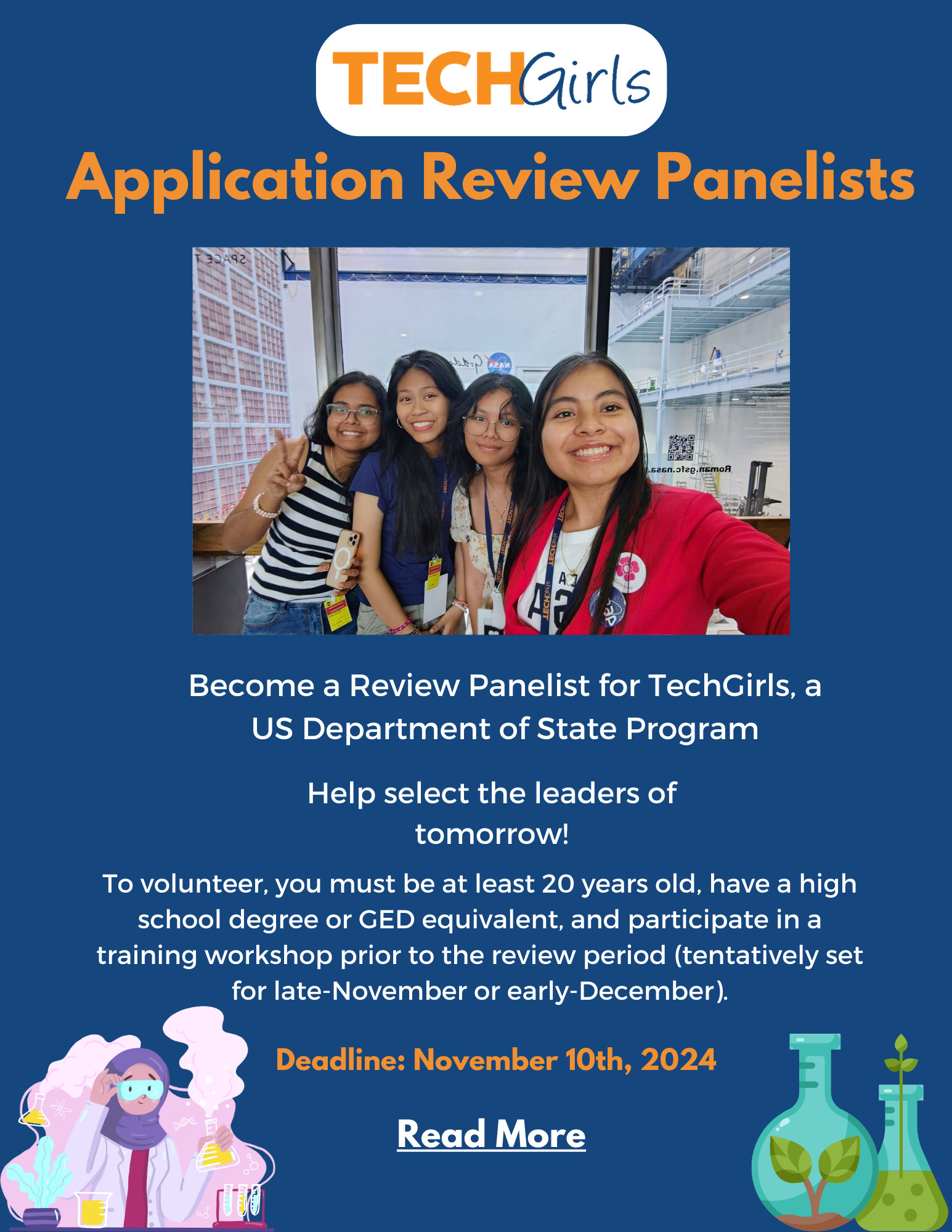 Application Review panelist flyer